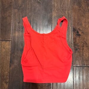 Lululemon Red Athletic Tank Top